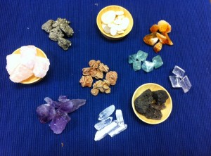 sorting crystals